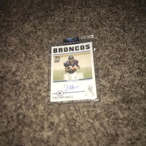 Sign Tatum bell football card
